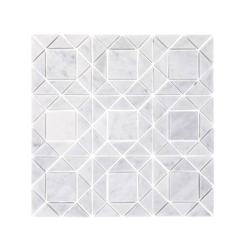 Carrara Marble Mosaics 2 CO Large Carrara Marble Mosaics 2 CO Large