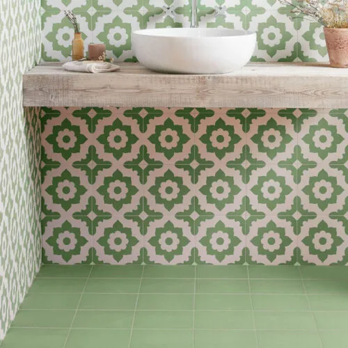 BertAndMay Plain Green Roomset