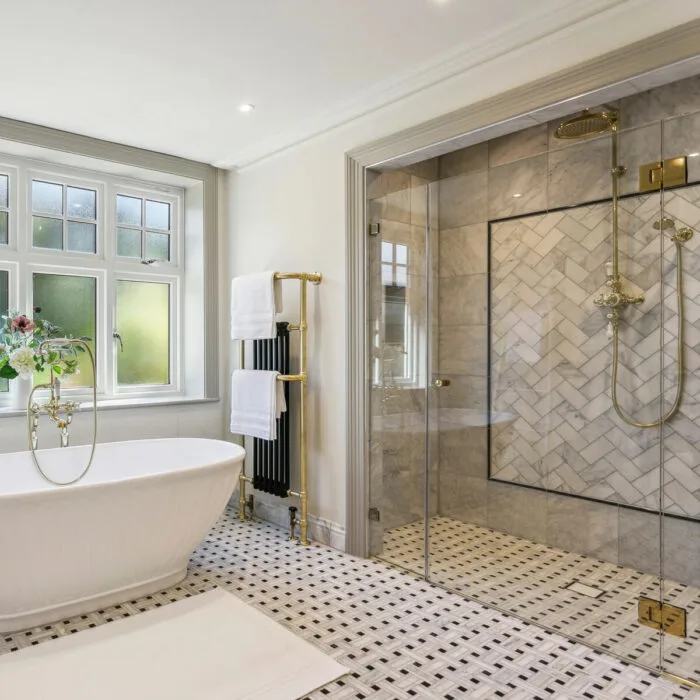 EastHampton Lattice 30×30 75×15 BlackPencil Roomset