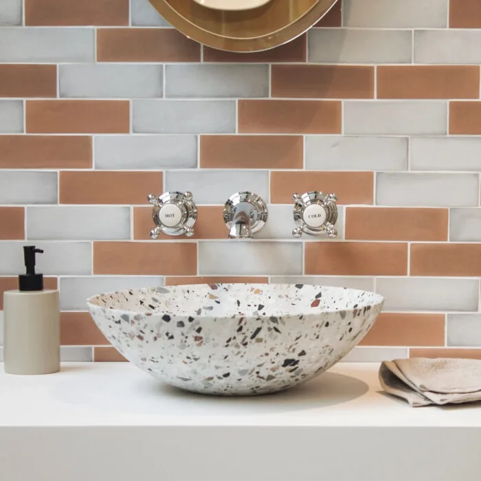 SouthCliff TerraWhite TerrazzoBowl Roomset