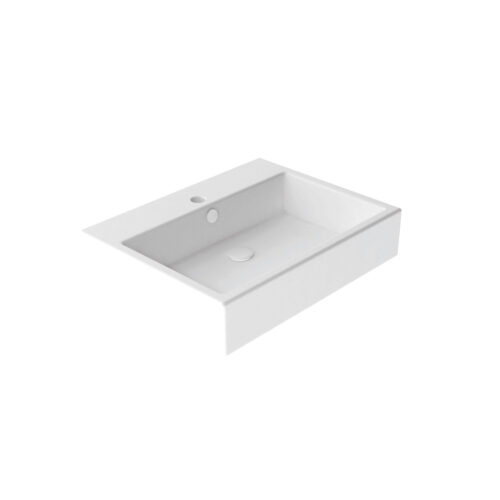 Rio rektangulaer vask med dyb kant 47x60