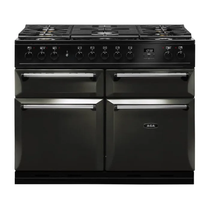 aga masterchef deluxe 110 cm pewter