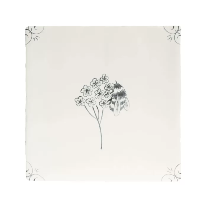 English Delft Charcoal Bee English Delft Charcoal Bee