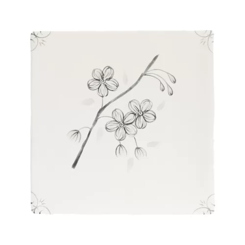 English Delft Charcoal Blossom English Delft Charcoal Blossom