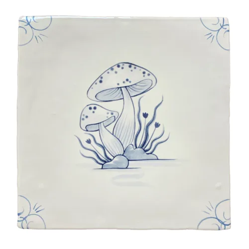 English Delft Mushrooms English Delft Mushrooms