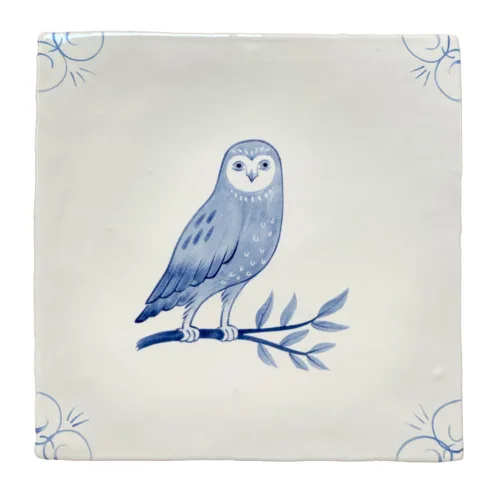 English Delft Owl English Delft Owl